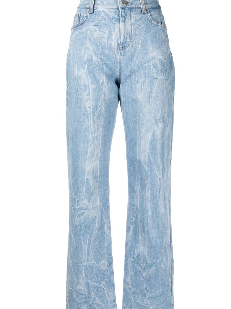Cheap straight-leg Women crinkle-effect McCartney jeans Stella 0327